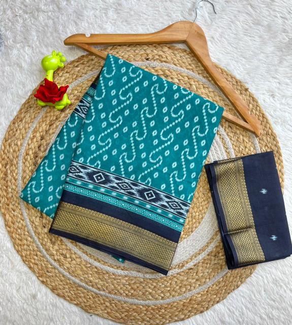 Lakhani chatai border fancy cotton sarees wholesale